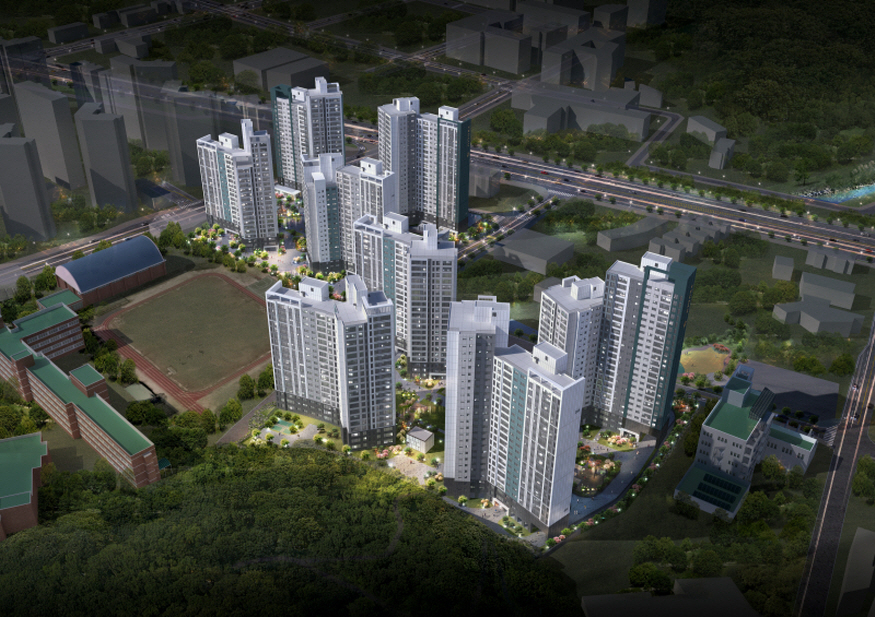 [크기변환]사진2. 관저푸르지오센트럴파크 야경투시도.jpg